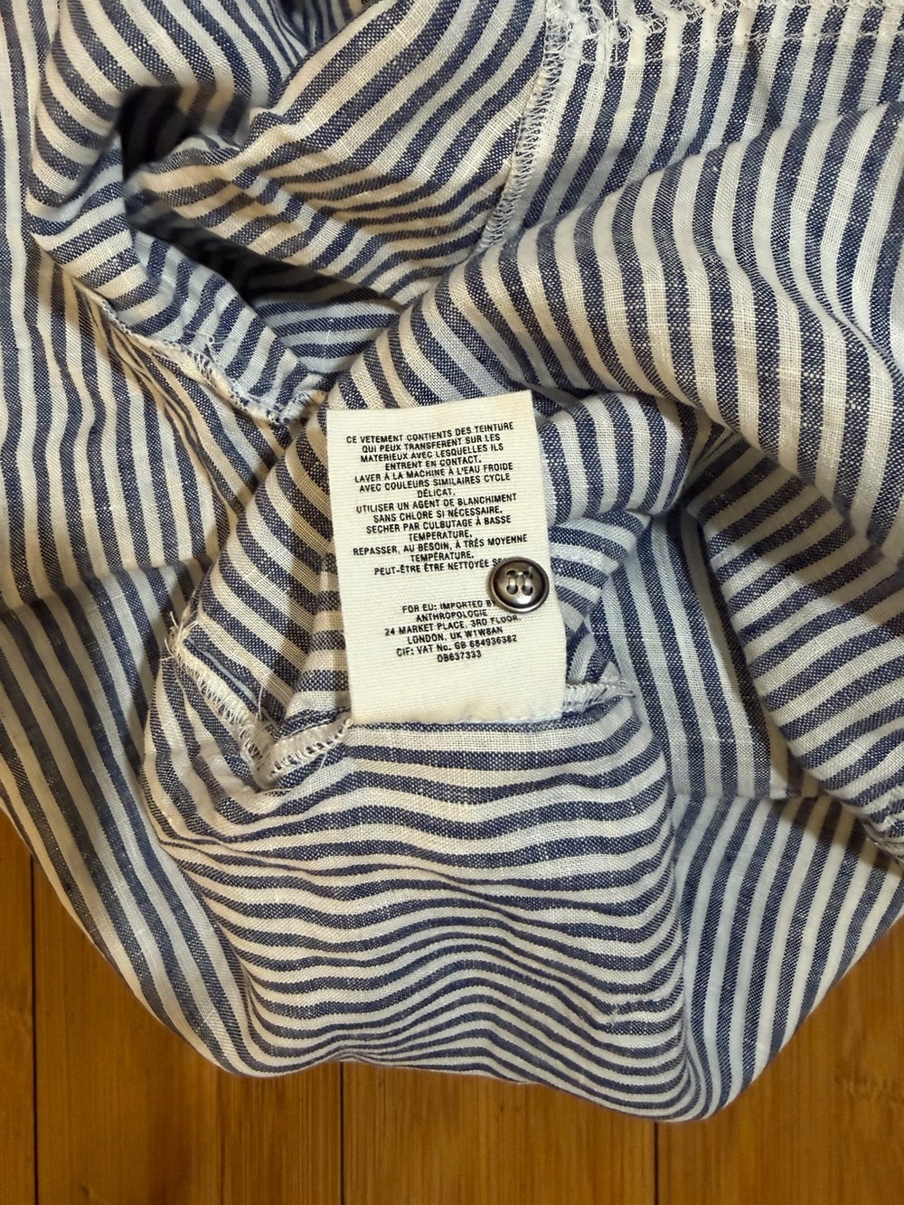 NWOT Anthropologie Cartonnier Linen Railroad Jumpsuit Size S - Picture 6 of 15